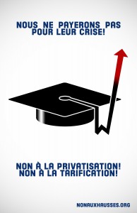 Hausse des tarifs Éducation